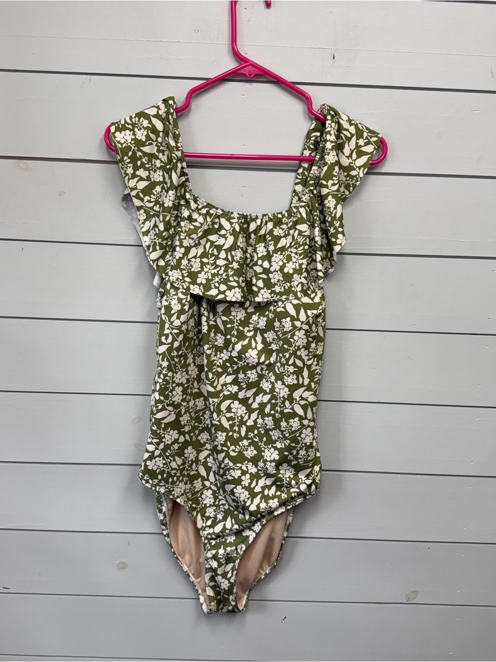 Albion the wave one piece swim suit sage ivy green women’s size large